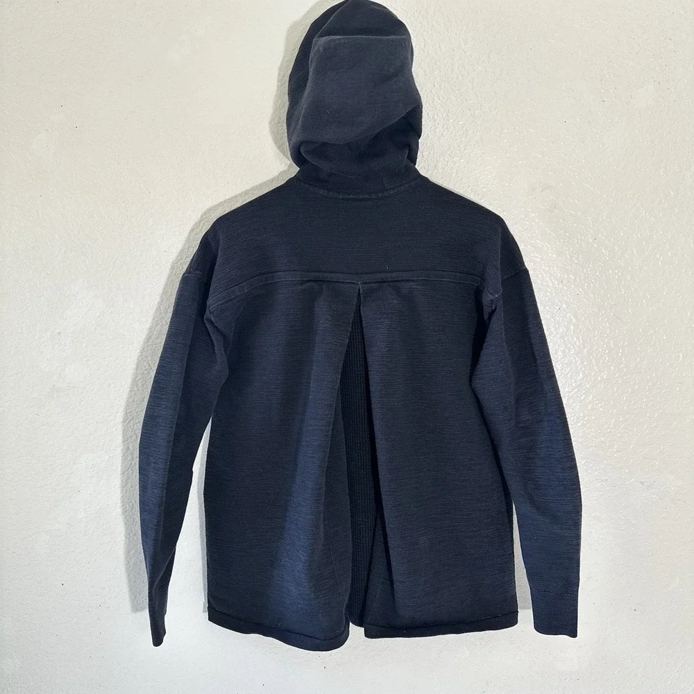 Nike Tech Knit Jacket Womens L Black Full Zip Hooded
